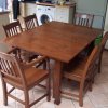 Extending Dining Table With Set Of Norfolk Chairs